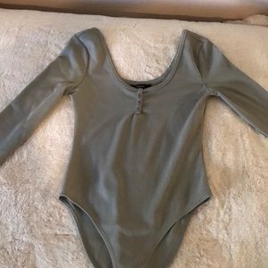 Forever 21 Grey Body Suit